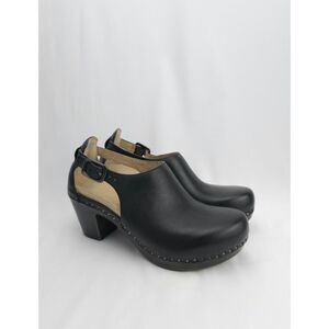 Dansko Sassy Leather Women's Clog Size 36 Black